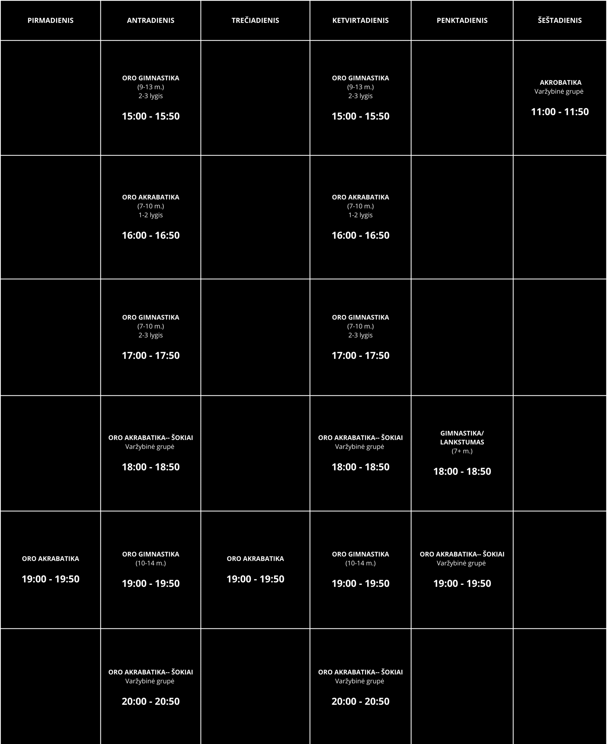 Wayofdsance tvarkaraštis